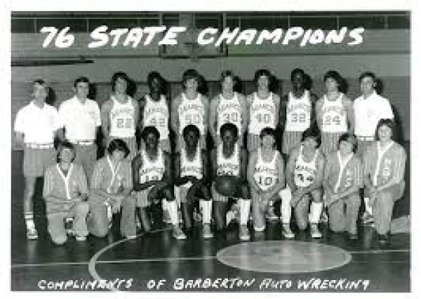Barberton's 1976 Basketball Team Inducted into the Ohio Basketball HOF!