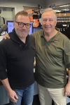 Author, David Giffels and Ray Horner in WAKR studio