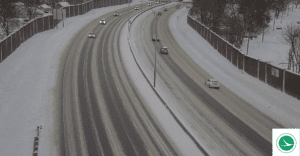 Traffic snow winter